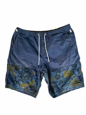 Vans California Board Shorts Men’s Large Blue Camo Panel Swim Trunks Surf Skate